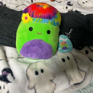 Black light reactive squishmallow mushroom
